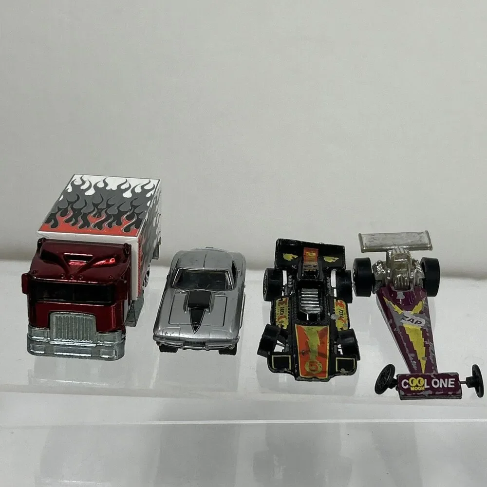 Hot Wheels Redline Lot Cool One Dragster 1967 Corvette Formula P.A.C.K. Hauler
